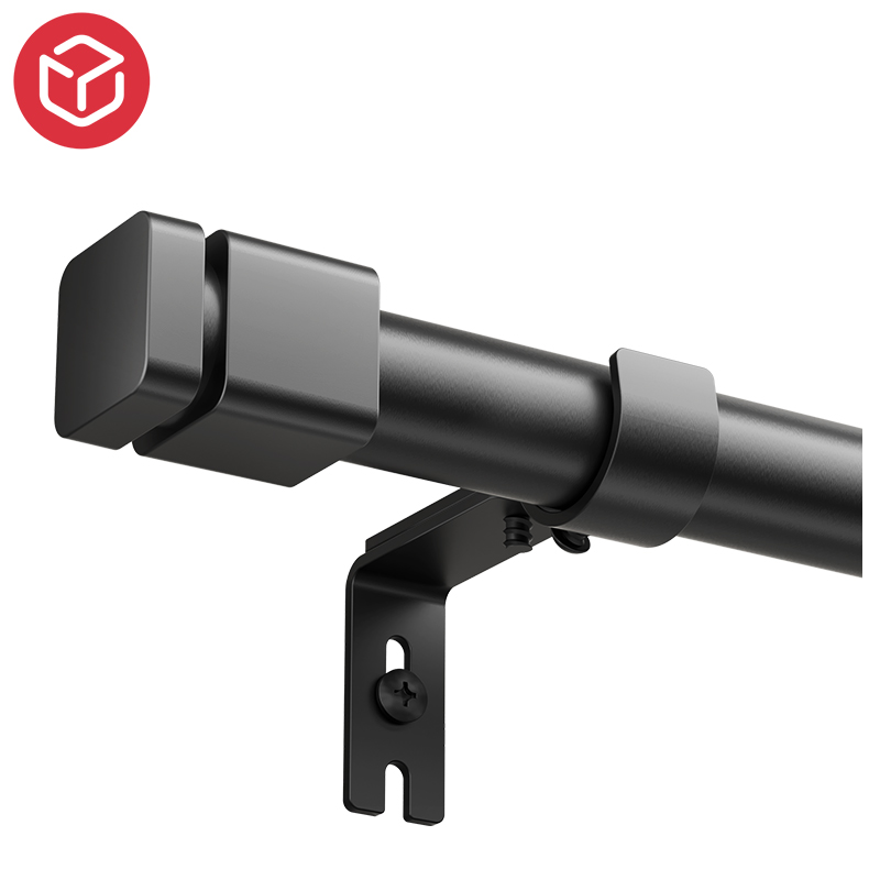 Modern Metal Adjustable Curtain Rod with Brackets