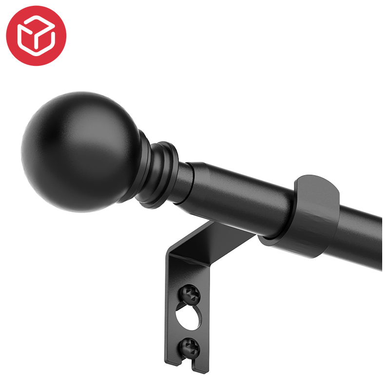 Elegant Metal Splicing Curtain Rod with Brackets