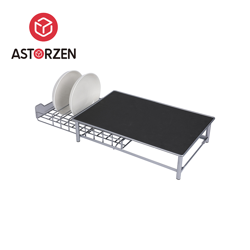 Modern Steel Storage Rack with Pull-Out Drawer for Coffee Capsules