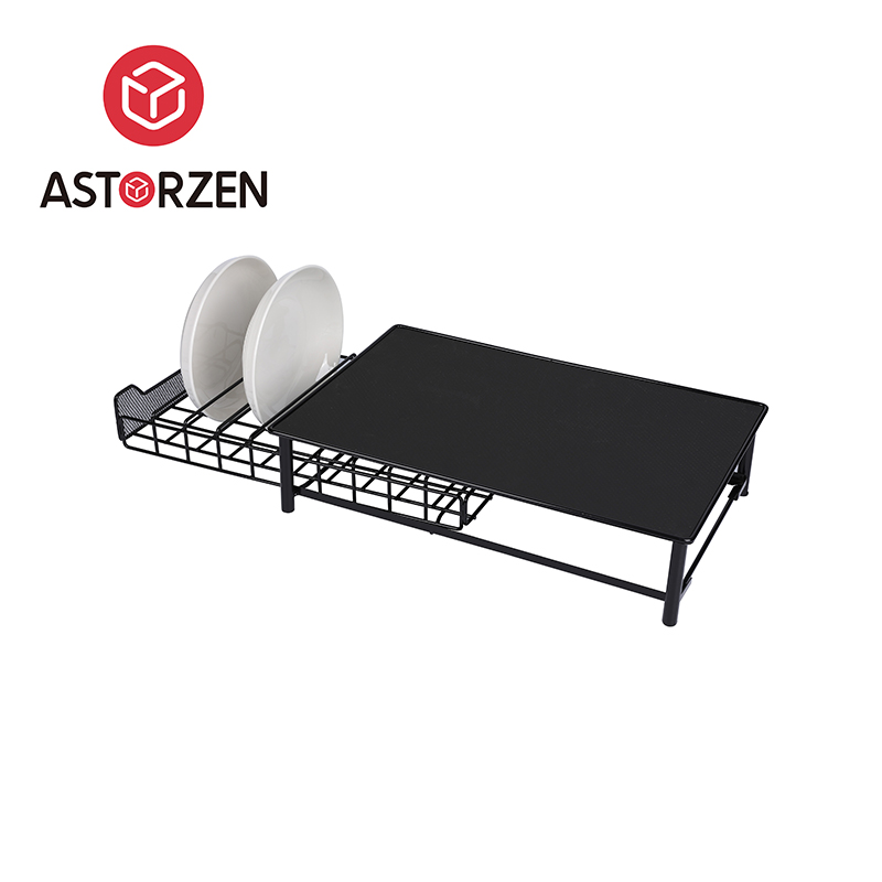 Modern Steel Storage Rack with Pull-Out Drawer for Coffee Capsules