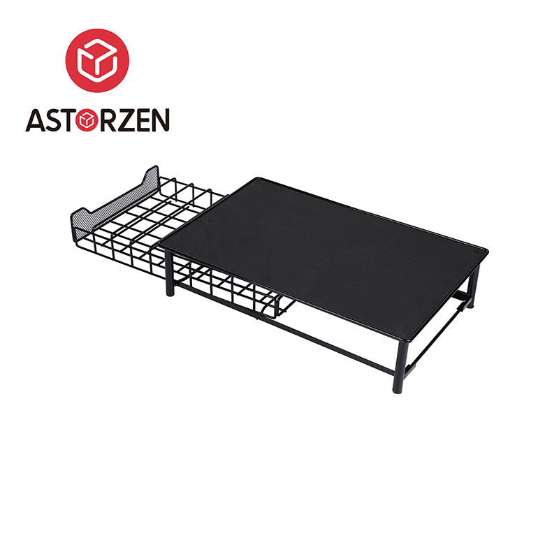 Modern Steel Storage Rack with Pull-Out Drawer for Coffee Capsules