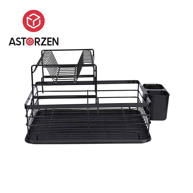 Luxury Double-Layer Partitioned Bowl Chopstick Dish with Drain Rack